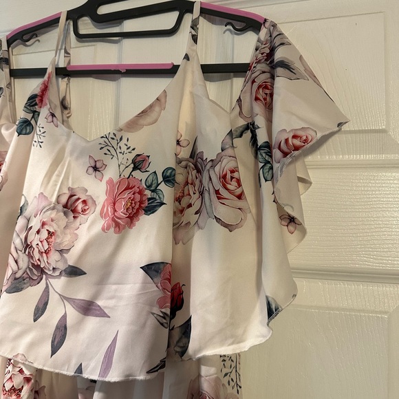 Sheilay summer dress beige and pink XL - Picture 7 of 10